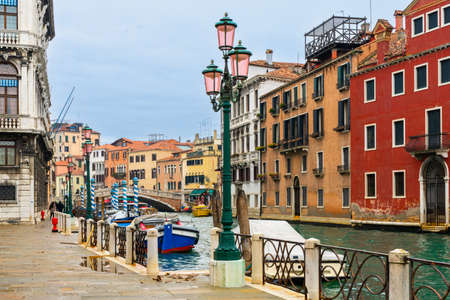 View of the Grand Canal in Venice, Italyの写真素材