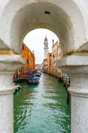 View of the Grand Canal in Venice, Italyの写真素材