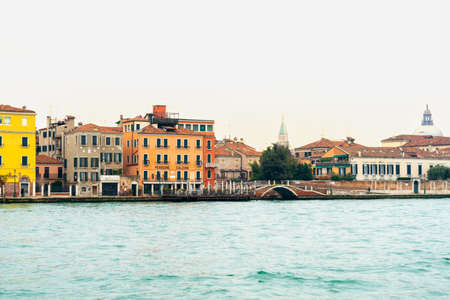 Venice, Italy. View of the Grand Canal at sunset.の写真素材