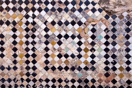 Old tiles backgroundの写真素材