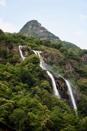 Acquafraggia waterfallsのeditorial素材