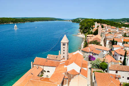 beautifull view of Rab islandの写真素材