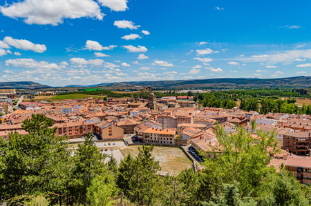 Panoramic view of the city of Avila, Spainの写真素材