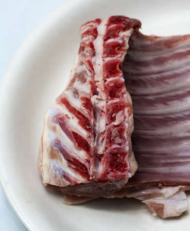Raw Lamb ready for cookingの写真素材