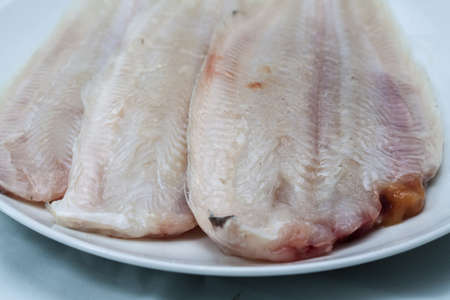  Image of Raw flounders ready for cookingの写真素材