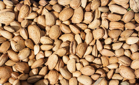 Image of some almonds at street marketの写真素材