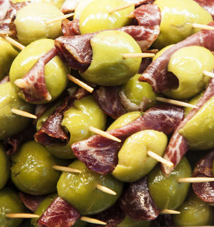 Image of Tapas at San Miguel Market at madrid Spainの写真素材