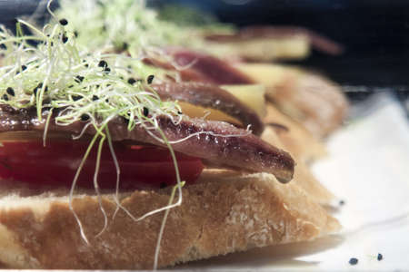 Image of Tapas at San Miguel Market at madrid Spainの写真素材