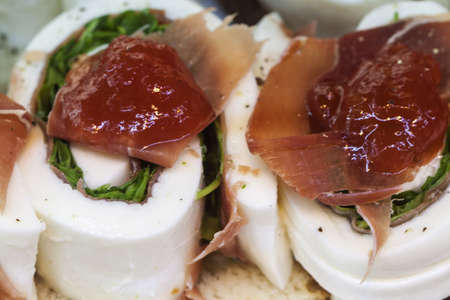 Tapas at San Miguel Market, Madrid, Spainの写真素材