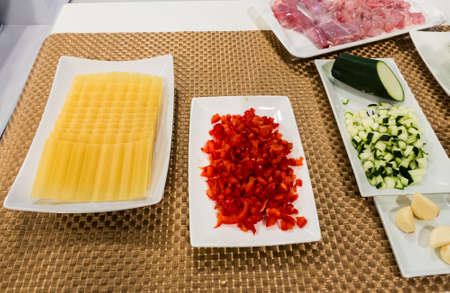 Image of raw fresh vegetables ready to cookの写真素材