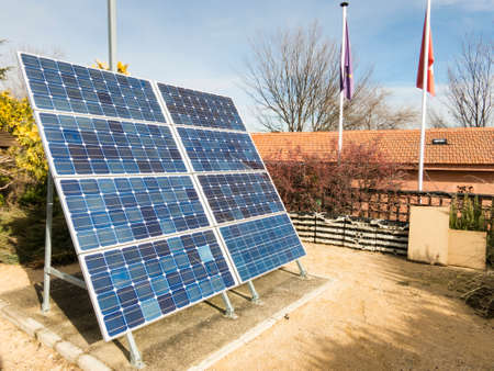 Solar cells were installed on the home.