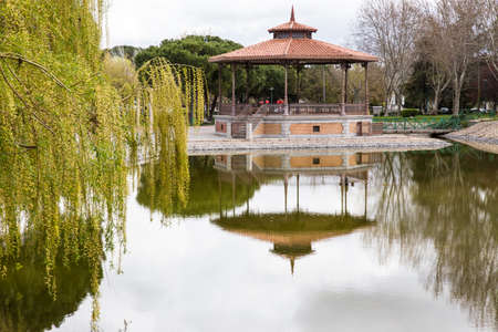 Music pavilion and Bandstand in a  gardenの写真素材