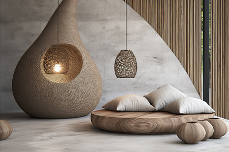 Blend different styles, eras, and cultures to form a unique and captivating interior design.の素材