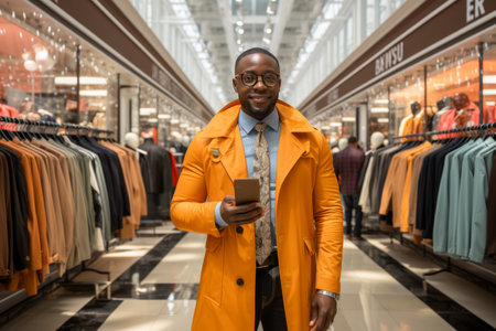 Explore the process of making secure mobile payments while shopping online, highlighting the convenience and security of digital transactions.の素材