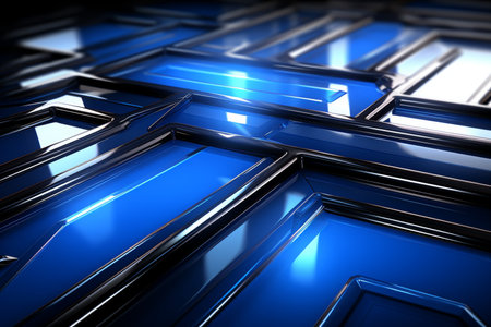 Abstract geometric lines background, technological lines background and light effectsの素材