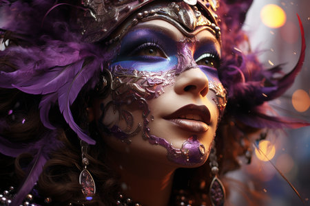 Amazing fantasy people having fun at the carnivalの素材