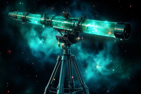 science and technology and astronomy conceptの素材