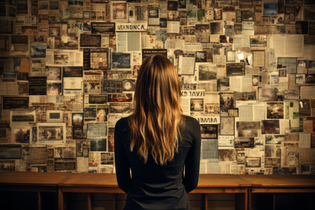 Overwhelming information data explode out of head of young human brain, too much media, too much informationの素材