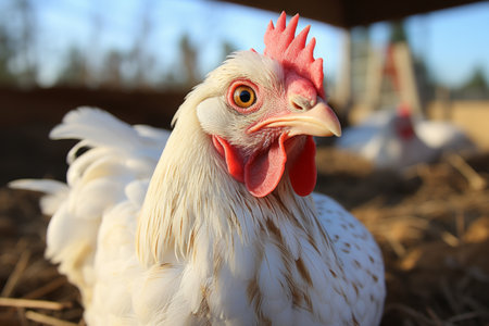 enterprise for raising chickens with further packaging of meatの素材