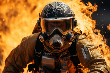 the perspective of an astronaut witnessing an apocalyptic world from spaceの素材