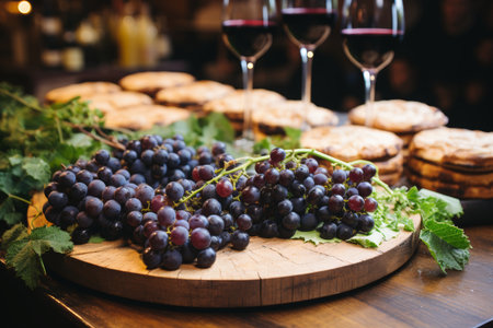 The process of making grape wine, crushing raw materials and separating stems, obtaining must, alcoholic fermentation of must or pulp, malolactic fermentation, alcoholizationの素材