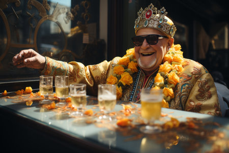 The famous beer festival and at the same time the largest folk festival Oktoberfest. Beer flows like a river, colorful costumed processions and live performances of the best musiciansの素材