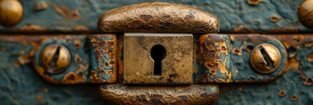 Secure financial advisor profile with lock symbol for finance and consulting adsの素材