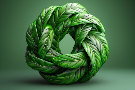 Infinity illustration depicting key concepts in ecology and environmental sustainabilityの素材