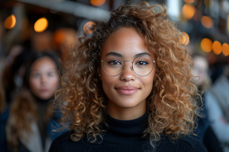 Two African American entrepreneurs engaging in a meaningful workplace discussionの素材