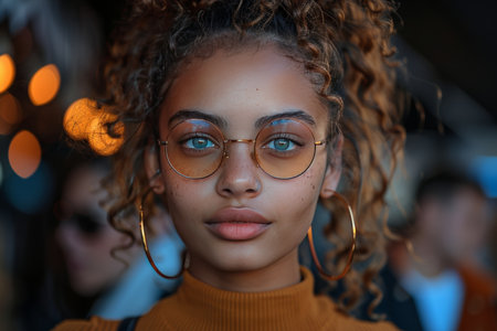 Two African American entrepreneurs engaging in dialogue within a professional environmentの素材