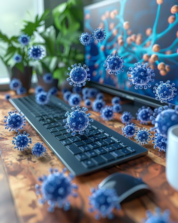 Exploring the spread of airborne viruses through air conditioning systems indoorsの素材