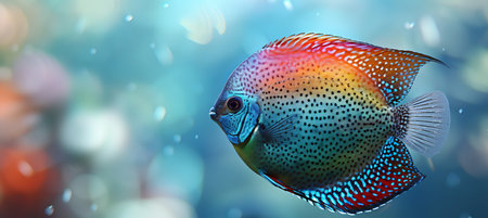 Dynamic fishing scene highlighting a stunning fish species in underwater marine environmentの素材