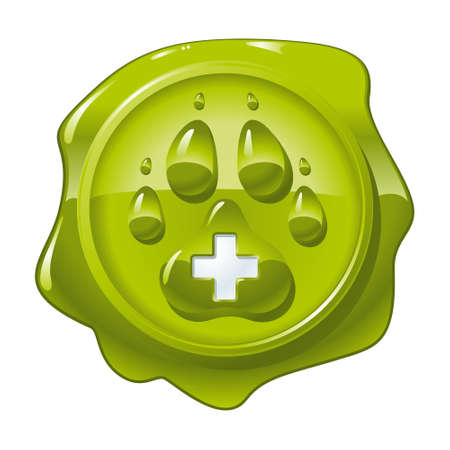 Veterinary  Symbolic illustration of a sign for veterinary care to animals のイラスト素材