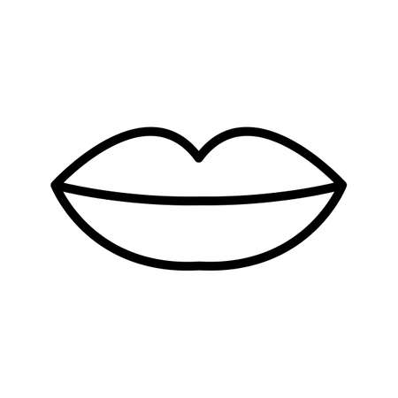 lips icon isolated sign symbol vector illustration.のイラスト素材