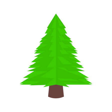 Christmas tree without decorations, greeting card background.のイラスト素材