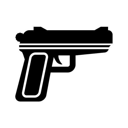 Automatic gun vector icon isolated on a white backgroundのイラスト素材