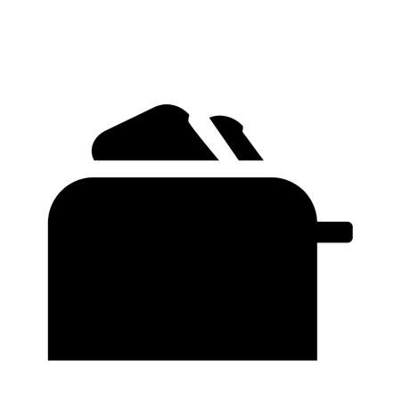 toaster simple vector icon isolated on a white backgroundのイラスト素材