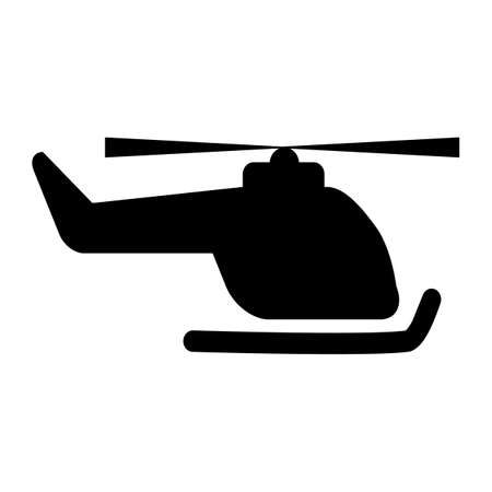 helicopter icon or sign vector illustration on a white background.のイラスト素材