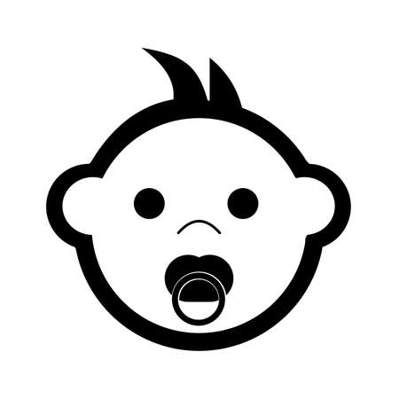 Baby icon, boy or child symbol, vector illustrationのイラスト素材