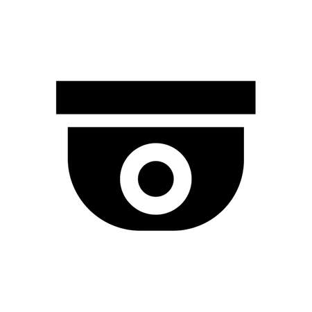 Fixed Security Camera Icon Vector Template Illustration Design.のイラスト素材