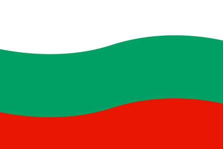 Bulgarian flag Isolated, national flag of Bulgariaのイラスト素材
