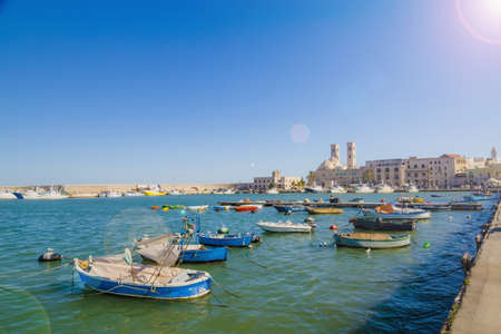 Tourist port of Molfetta north of Bari in Pugliaの写真素材