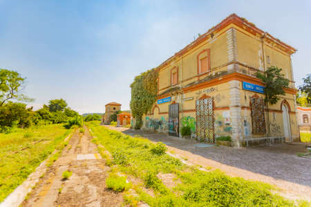 Abandoned casemate of the railwaysのeditorial素材