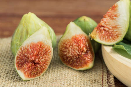 Gastronomic composition with figsの写真素材