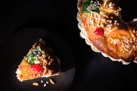 Roscon de Reyes traditional from Spain, which are taken by Spanish families every January 6. Roscon...