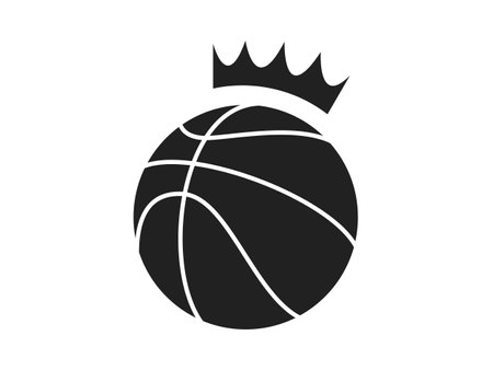 Basketball ball icon. Sport symbol isolated on white background. Vector illustrationのイラスト素材