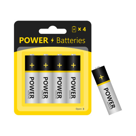 battery charge level indicator isolated on white background. vector illustration.のイラスト素材