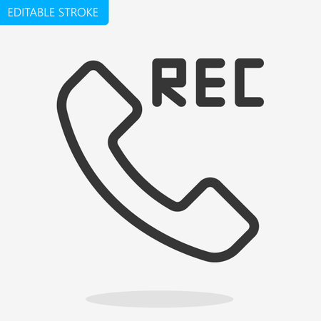 Telephone handset icon. Flat design, vector illustration, vector.のイラスト素材