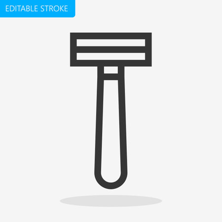 Shaving razor icon. Flat design style eps 10 vector illustrationのイラスト素材