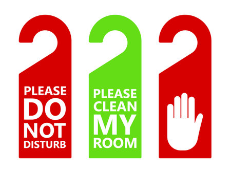 Please do not disturb sign. Please do not disturb. Vector illustrationのイラスト素材